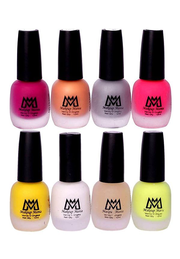 Nail Polish Set, Velvet Matte Nail Paint Combo Set of 8 Pcs, Multicolor (MM # 15-69)