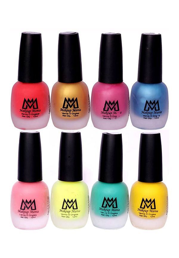 Nail Polish Set, Velvet Matte Nail Paint Combo Set of 8 Pcs, Multicolor (MM # 16-69)