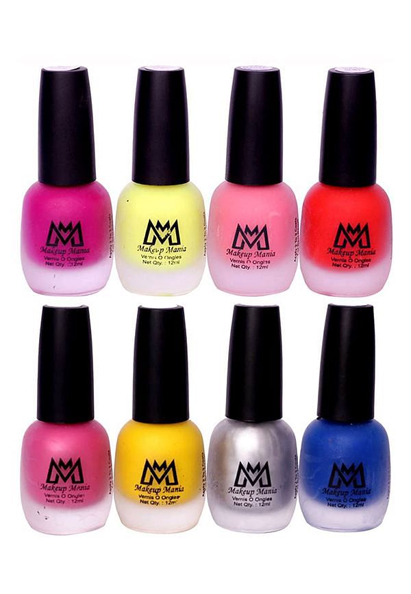 Nail Polish Set, Velvet Matte Nail Paint Combo Set of 8 Pcs, Multicolor (MM # 17-59)