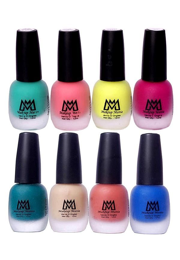 Nail Polish Set, Velvet Matte Nail Paint Combo Set of 8 Pcs, Multicolor (MM # 18-60)