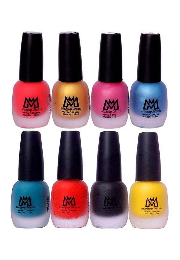 Nail Polish Set, Velvet Matte Nail Paint Combo Set of 8 Pcs, Multicolor (MM # 19-59)
