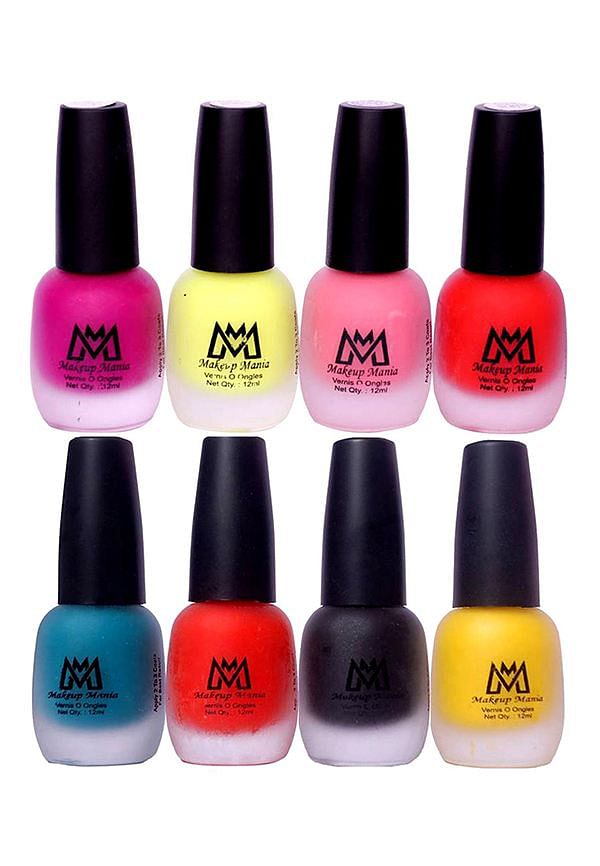 Nail Polish Set, Velvet Matte Nail Paint Combo Set of 8 Pcs, Multicolor (MM # 19-66)