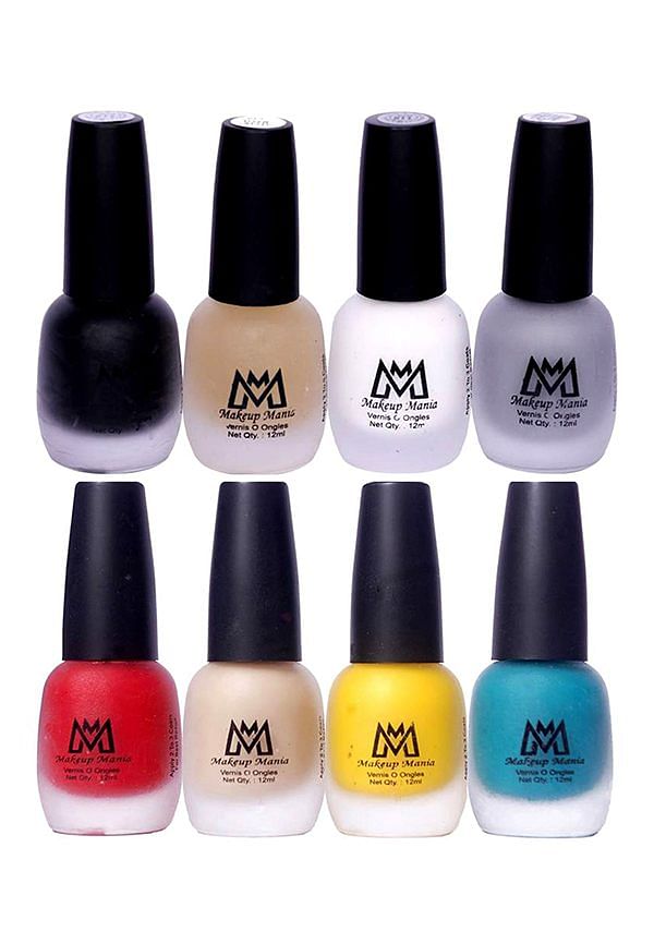 Nail Polish Set, Velvet Matte Nail Paint Combo Set of 8 Pcs, Multicolor (MM # 19-68)