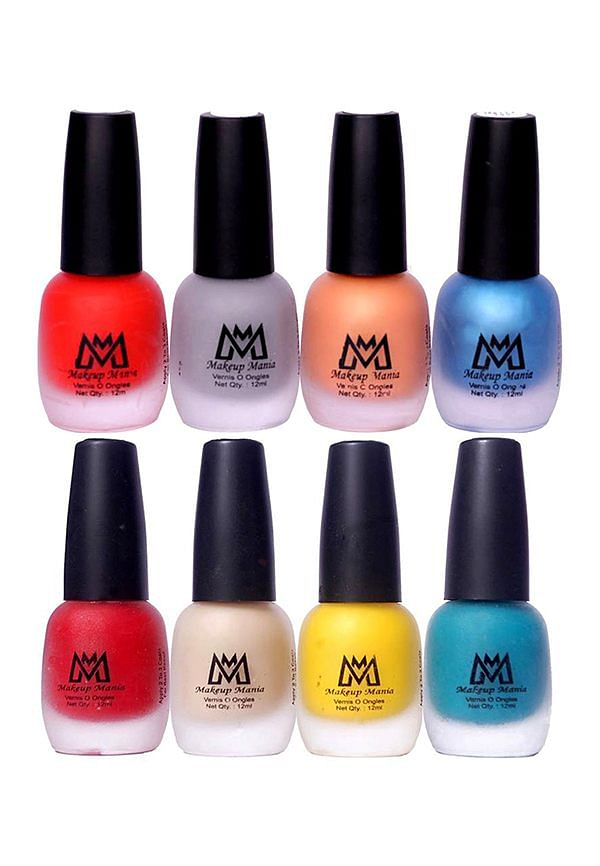 Nail Polish Set, Velvet Matte Nail Paint Combo Set of 8 Pcs, Multicolor (MM # 19-69)