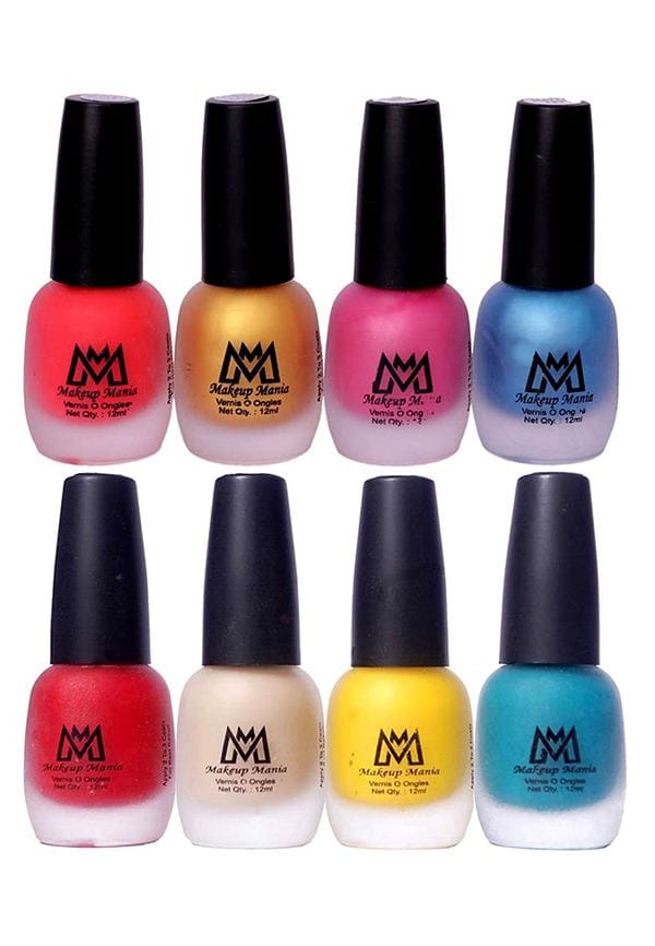 Nail Polish Set, Velvet Matte Nail Paint Combo Set of 8 Pcs, Multicolor (MM # 20-59)