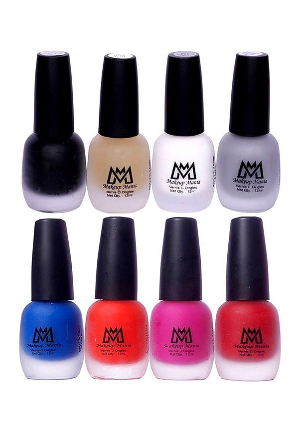 Nail Polish Set, Velvet Matte Nail Paint Combo Set of 8 Pcs, Multicolor (MM # 20-67)