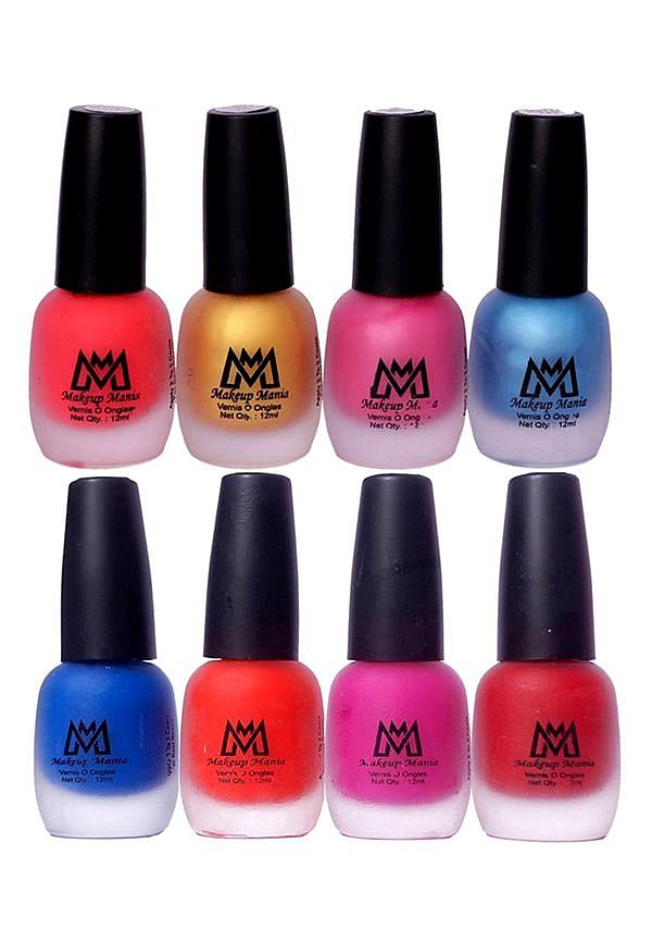 Nail Polish Set, Velvet Matte Nail Paint Combo Set of 8 Pcs, Multicolor (MM # 21-60)