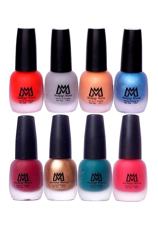 Nail Polish Set, Velvet Matte Nail Paint Combo Set of 8 Pcs, Multicolor (MM # 22-59)