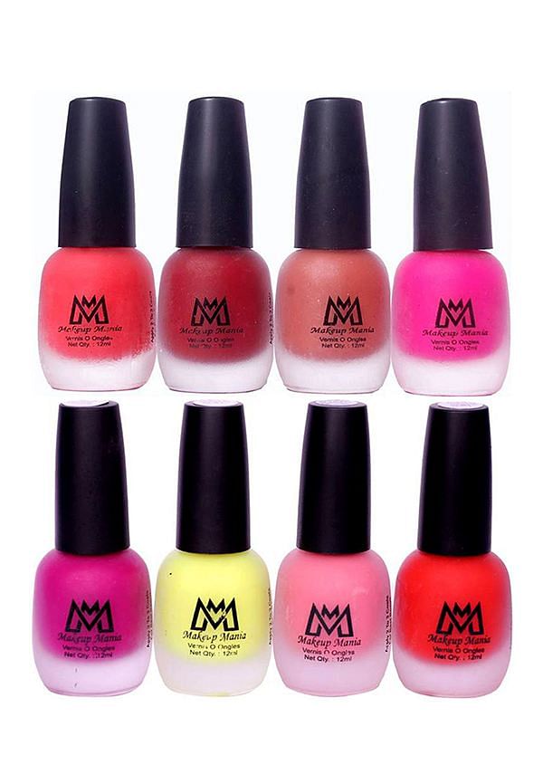 Nail Polish Set, Velvet Matte Nail Paint Combo Set of 8 Pcs, Multicolor (MM # 62-65)