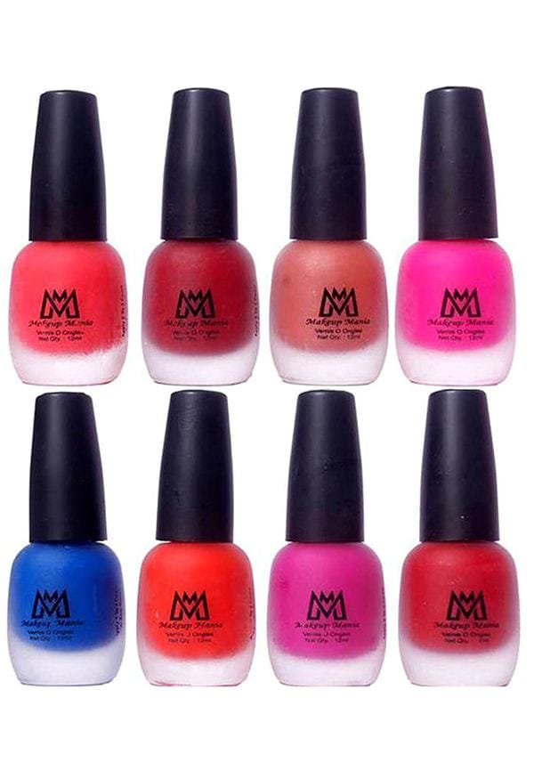 Nail Polish Set, Velvet Matte Nail Paint Combo Set of 8 Pcs, Multicolor (MM # 63-66)