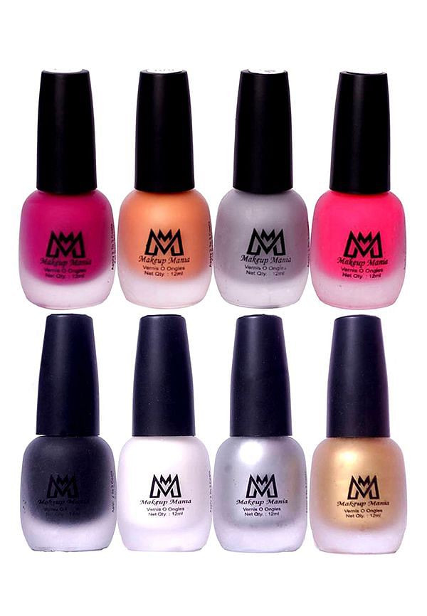 Nail Polish Set, Velvet Matte Nail Paint Combo Set of 8 Pcs, Multicolor (MM # 63-69)