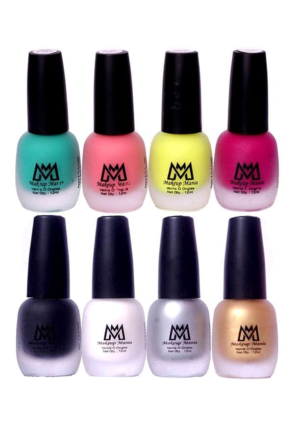 Nail Polish Set, Velvet Matte Nail Paint Combo Set of 8 Pcs, Multicolor (MM # 64-65) Nail Polish Set, Velvet Matte Nail Paint Combo Set of 8 Pcs, Multicolor (MM # 64-65)
