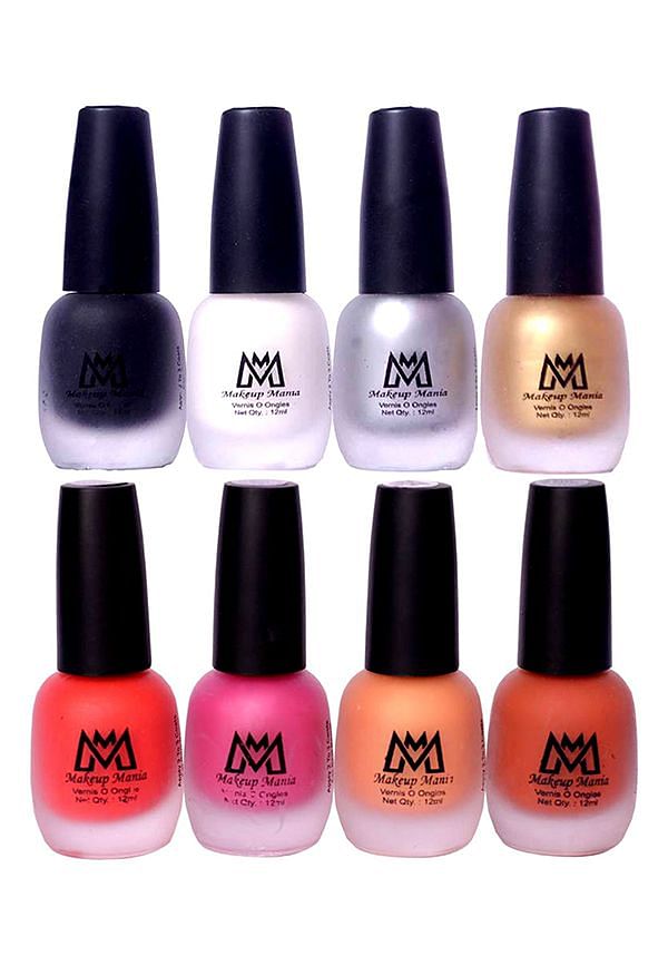 Nail Polish Set, Velvet Matte Nail Paint Combo Set of 8 Pcs, Multicolor (MM # 64-67)
