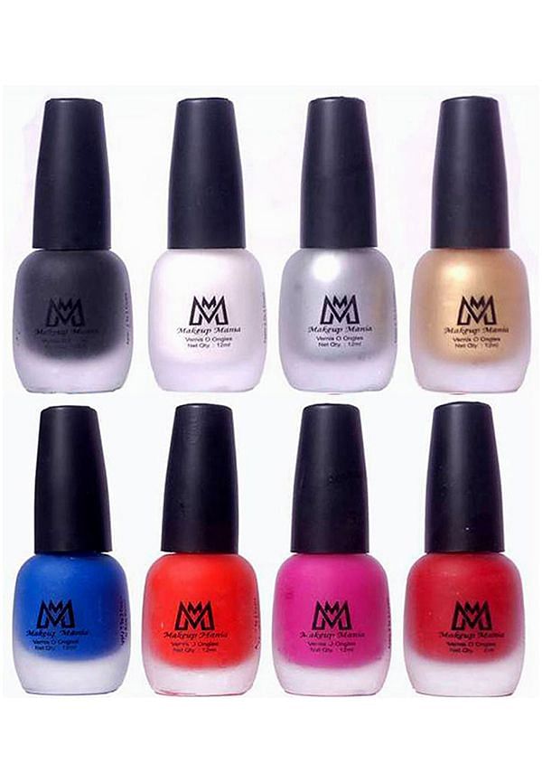 Nail Polish Set, Velvet Matte Nail Paint Combo Set of 8 Pcs, Multicolor (MM # 66-67)