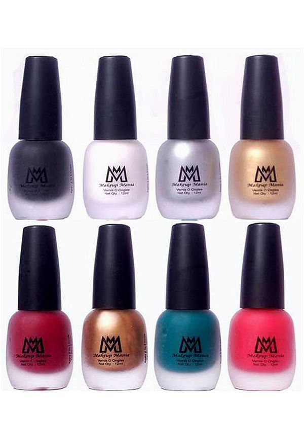 Nail Polish Set, Velvet Matte Nail Paint Combo Set of 8 Pcs, Multicolor (MM # 66-68)