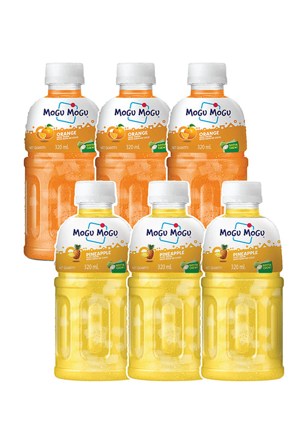 Combo Pack Of Orange & Pineapple With 25% Nata De Coco