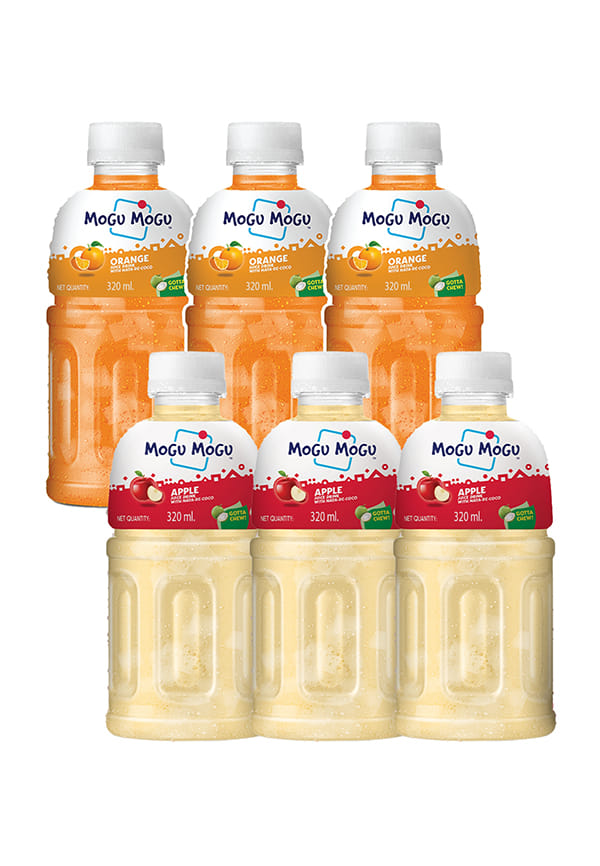 Combo Pack Of Orange & Apple With 25% Nata De Coco