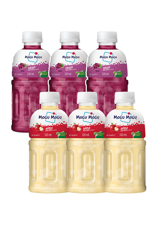 Combo Pack Of Apple & Grapes With 25% Nata De Coco