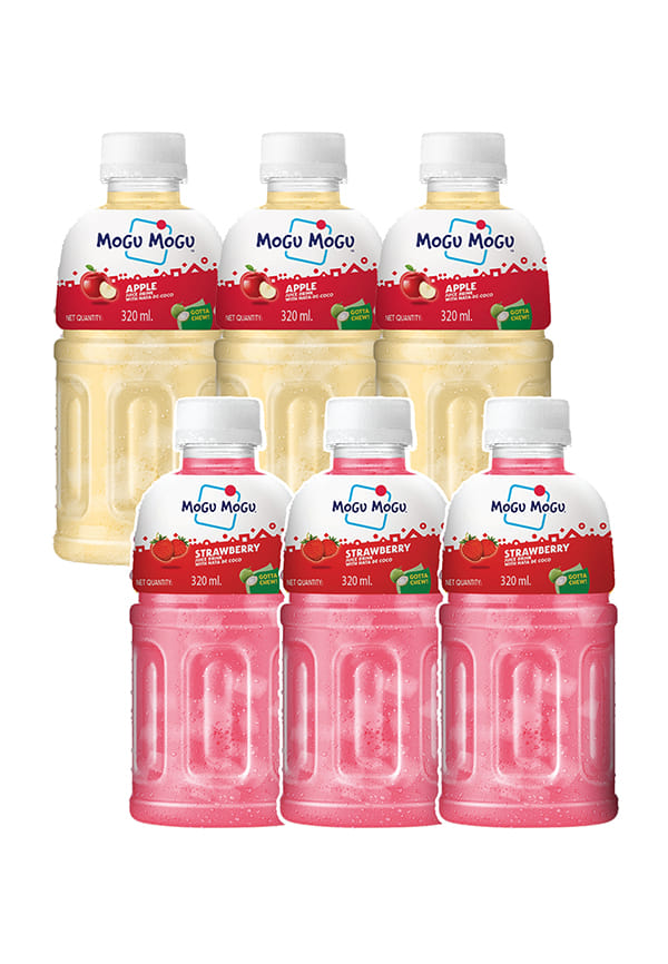Combo Pack Of Strawberry & Apple With 25% Nata De Coco