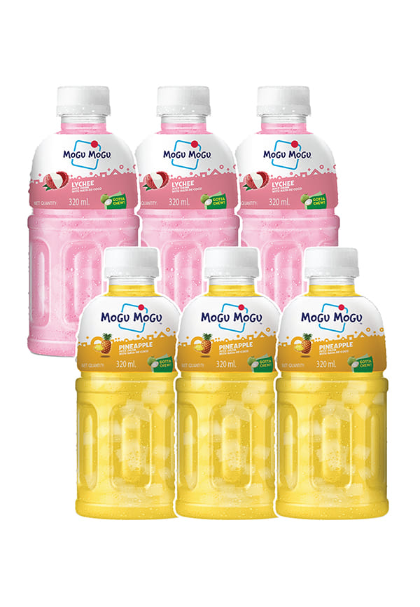 Combo Pack Of Lychee & Pineapple With 25% Nata De Coco