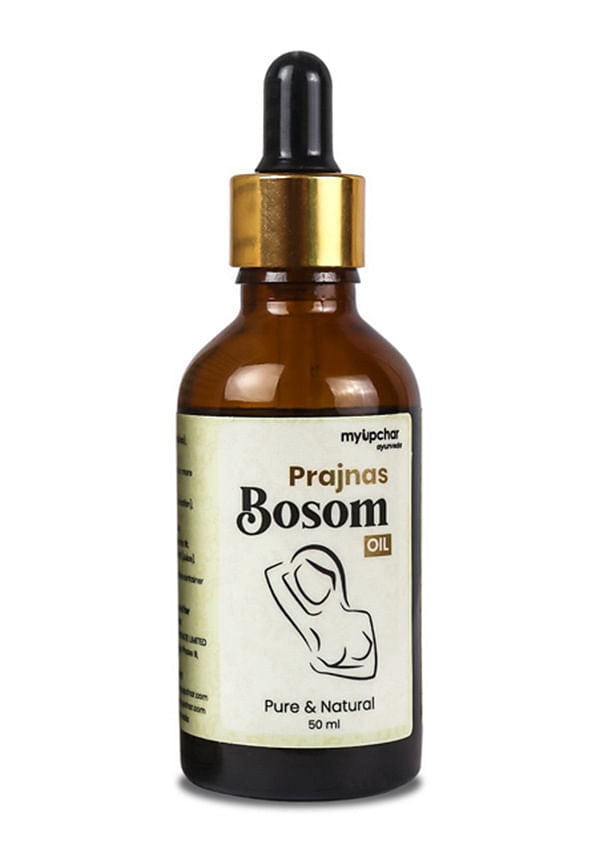 Ayurveda Prajnas Bosom Oil | Ayurvedic Bosom Breast Massage Oil for Women, Natural Ingredients