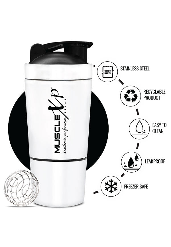 MuscleXP Gym Shaker Classic XP Mixer Stainless Steel Shaker