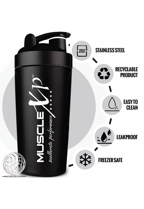 MuscleXP Gym Shaker Classic XP Mixer Stainless Steel Shaker