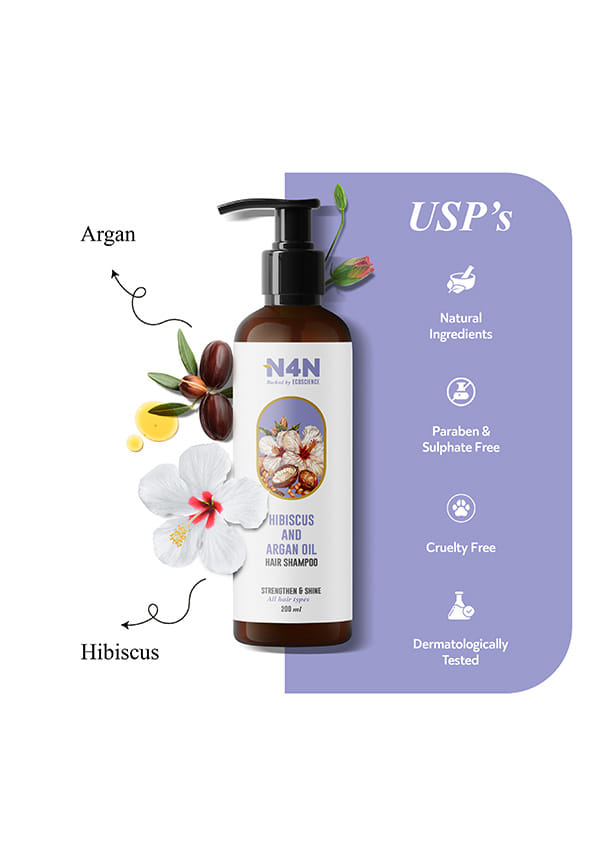 Hair Shampoo | Hibiscus And Argan Oil | Strengthen & Shine – thumbnail 5