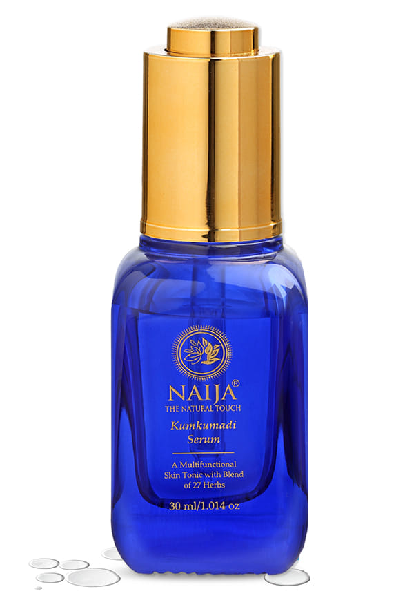 Organics 27-Herb Kumkumadi Face Serum | Fine Lines, Dark Spots, Dark Circles | Dry Skin | Eco-certified