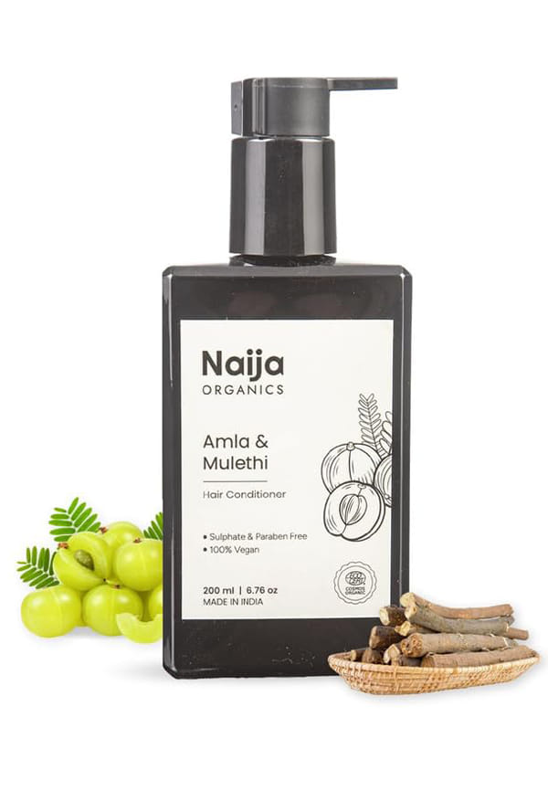 Organics Amla & Mulethi Hair Conditioner | ECOCERT Certified | Hair Growth and Strengthening | Sulphate & Paraben Free