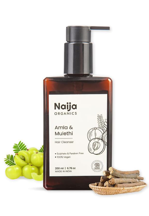 Organics Hair Growth Organic Shampoo | ECOCERT Certified | Amla & Mulethi for Calm Scalp & Good Hair Health | Sulphate & Paraben Free