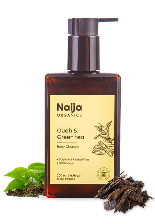 Organics Deep Nourishing Body Wash | ECOCERT Certified Organic Oudh & Green Tea Extracts | Glycerin & Vitamin-E, Hydrating