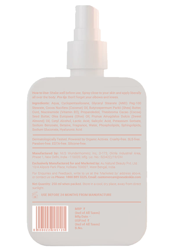 Ultimate Skin Pampering & Repairing Spray Body Lotion with Ceramides - Smmmoothie – thumbnail 2