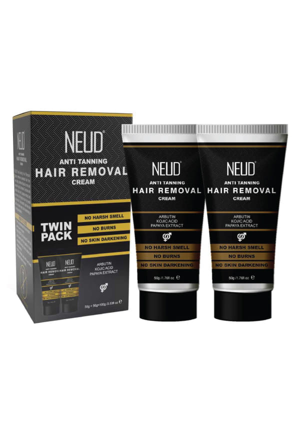 Anti-Tanning Hair Removal Cream for Arms, Legs, Chest and Back
