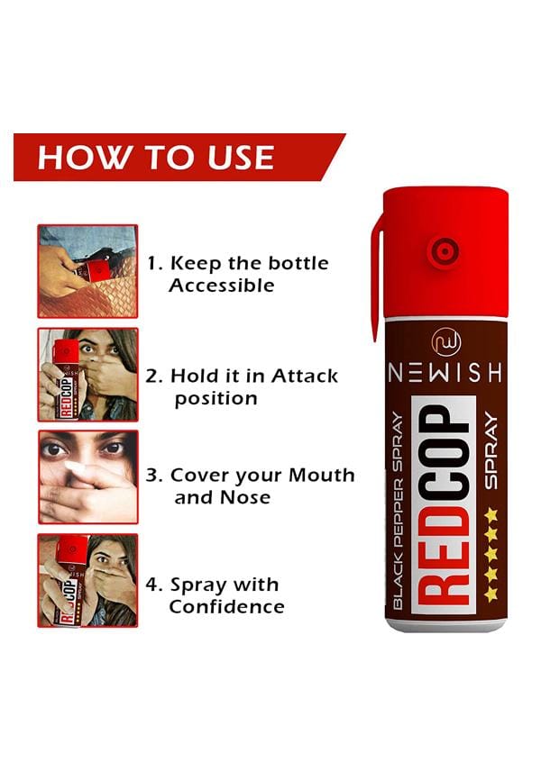 Powerful Black Pepper Spray Self Defence For Women – thumbnail 2