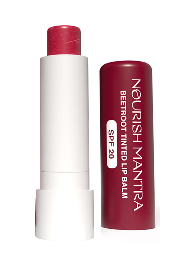 Beetroot Tinted Lip Balm with SPF 20 for Smooth, Nourished & Protected Lips - 4 gm