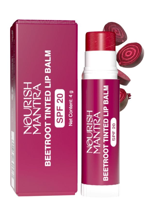 Beetroot Tinted Lip Balm with SPF 20 for Smooth, Nourished & Protected Lips - 4 gm Beetroot Tinted Lip Balm with SPF 20 for Smooth, Nourished & Protected Lips - 4 gm