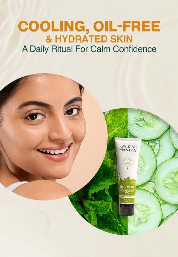 Cucumber Mint Upvan Face Wash for Deep Cleansing & Cell Repair - 100 ml – thumbnail 2