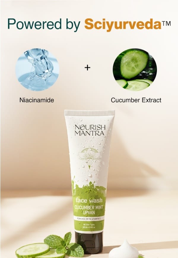 Cucumber Mint Upvan Face Wash for Deep Cleansing & Cell Repair - 100 ml – thumbnail 4