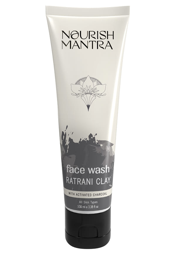 Ratrani Moroccan Lava Face Wash with Activated Charcoal for Deep Pore Cleansing