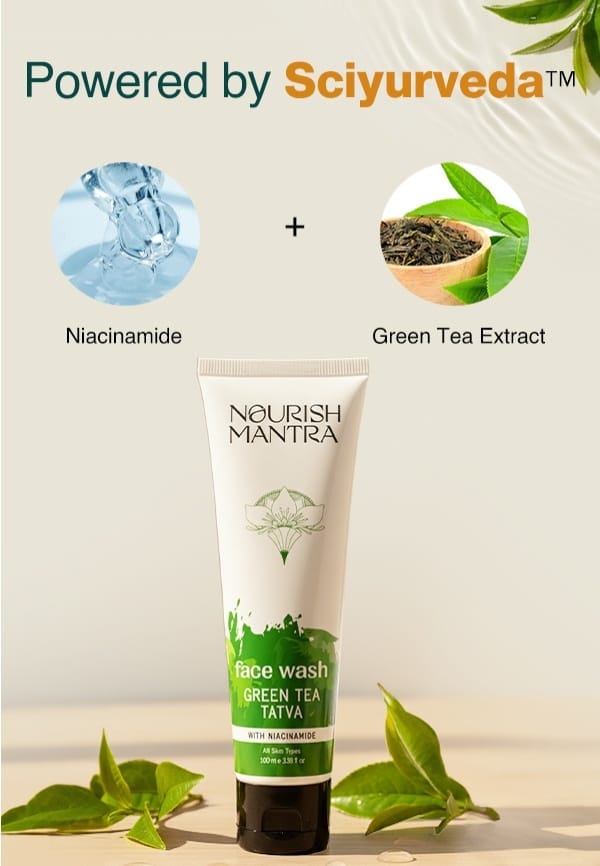 Green Tea Tatva Face Wash to Remove Dead Skin Cells & Build Up - 50 ml – thumbnail 4