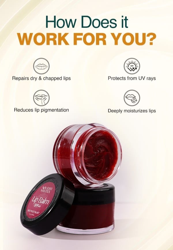 Beetroot Blast Lip Balm for Soft & Moisturized Lips - 12 gm – thumbnail 5