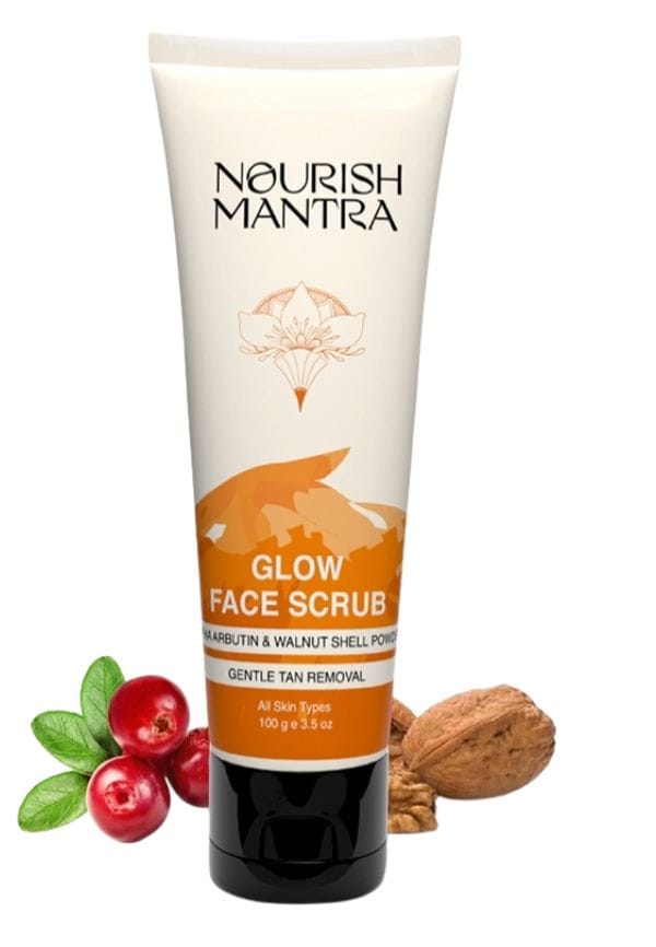 Glow Face Scrub for Tan Removal & Even Toned Skin - 100 gm Glow Face Scrub for Tan Removal & Even Toned Skin - 100 gm