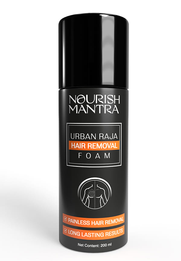 Urban Raja Hair Removal Foam with Shea Butter for Painless Hair Removal