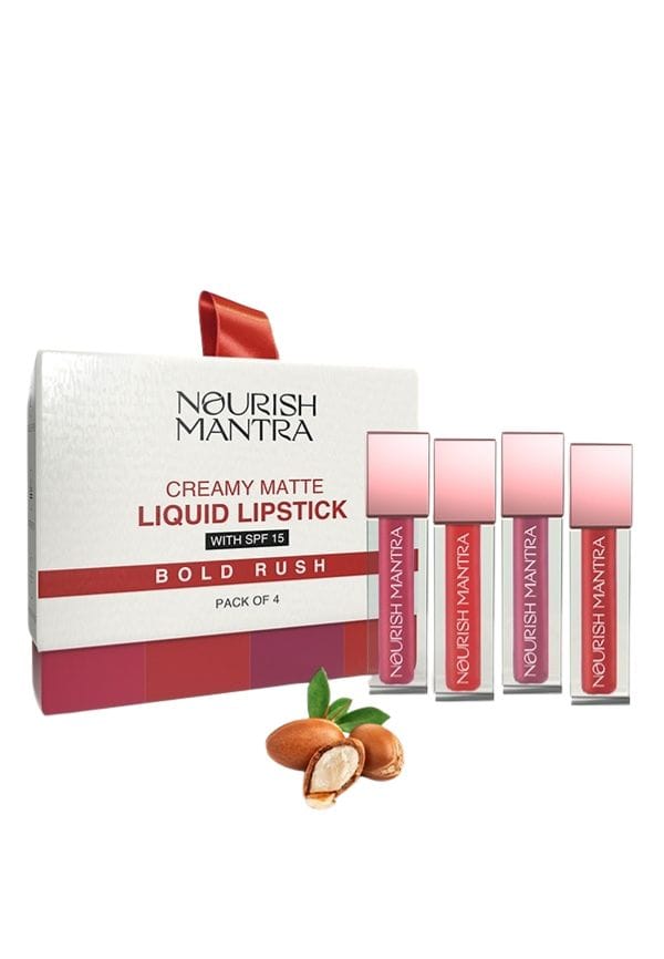 Bold Rush Creamy Matte Liquid Lipstick with SPF & Long Lasting Stay - 1.2 ml Each Bold Rush Creamy Matte Liquid Lipstick with SPF & Long Lasting Stay - 1.2 ml Each