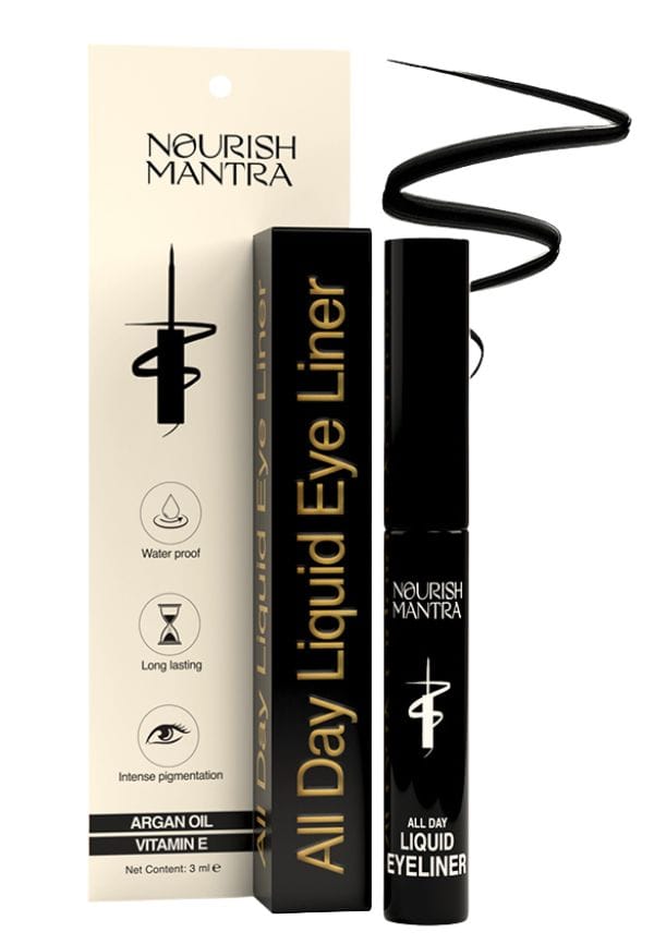 All-Day Liquid Eyeliner with Smudgeproof Intense Pigment - 3 ml All-Day Liquid Eyeliner with Smudgeproof Intense Pigment - 3 ml