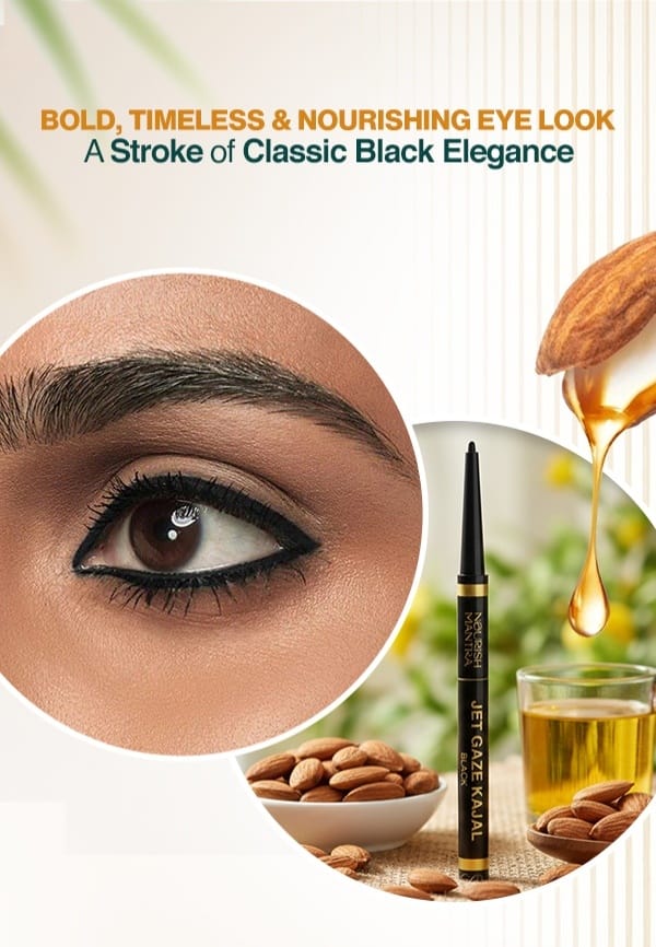 Jet Gaze Kajal Urban Rani-Black with Rich Waterproof Pigment - 0.35 gm – thumbnail 5
