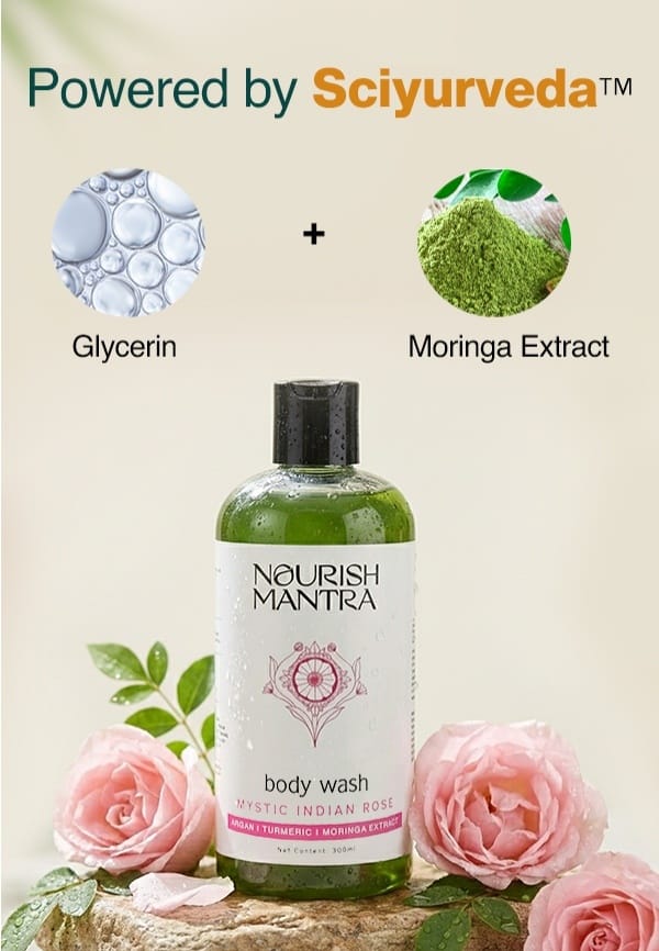 Mystic Indian Rose Exfoliating Body Wash for Radiant Skin & Gentle Exfoliation - 300 ml – thumbnail 3