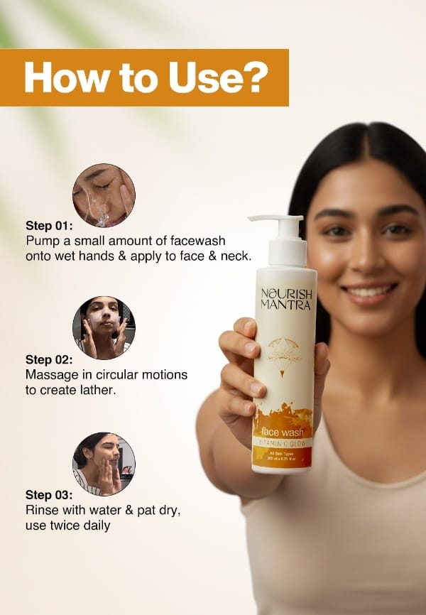 Vitamin C Glow Face Wash for Bright & Glowing Skin - 200 ml – thumbnail 5