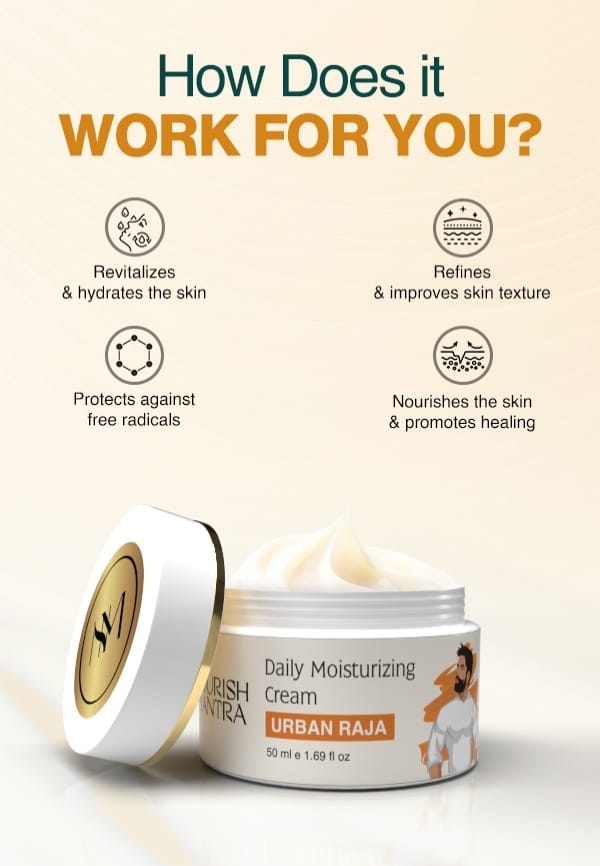Urban Raja Daily Moisturizing Cream for Smooth & Nourished Skin - 50 ml – thumbnail 4